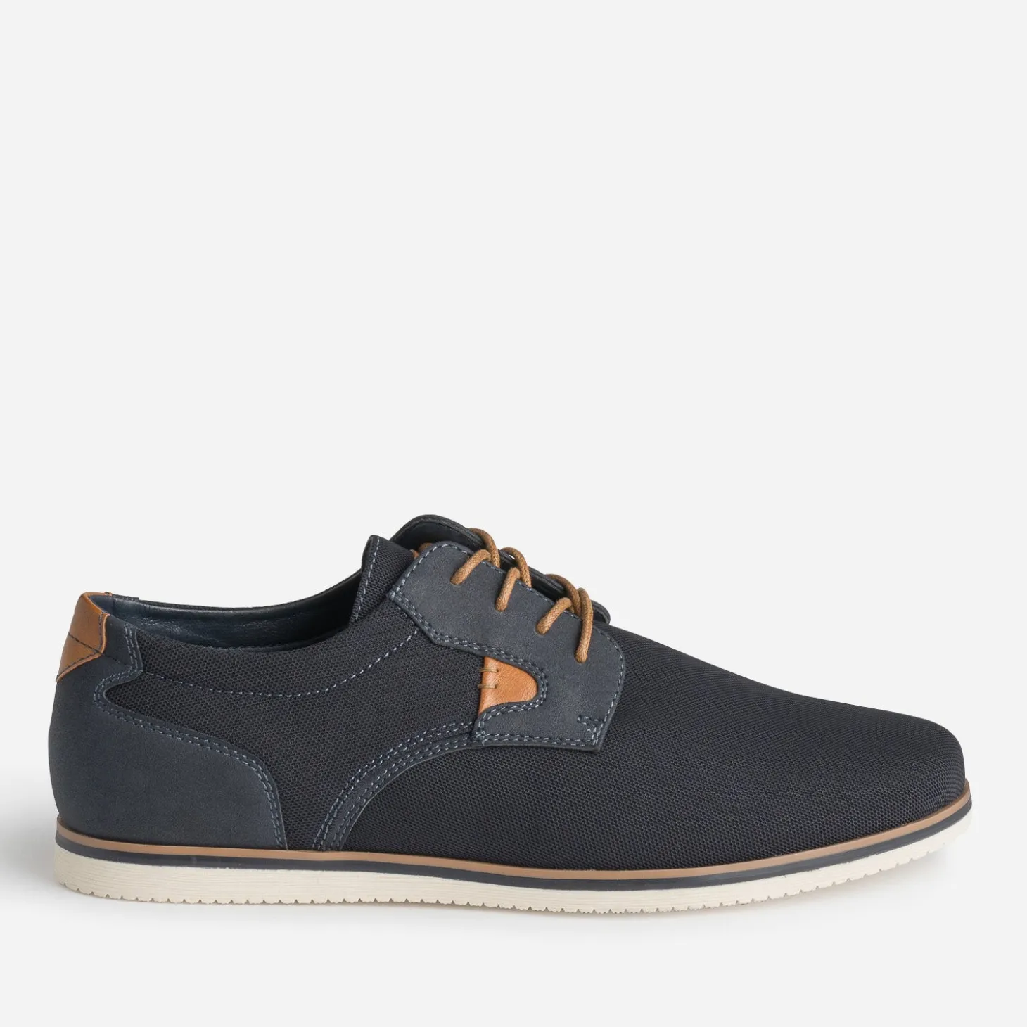 Derby confort marine en toile