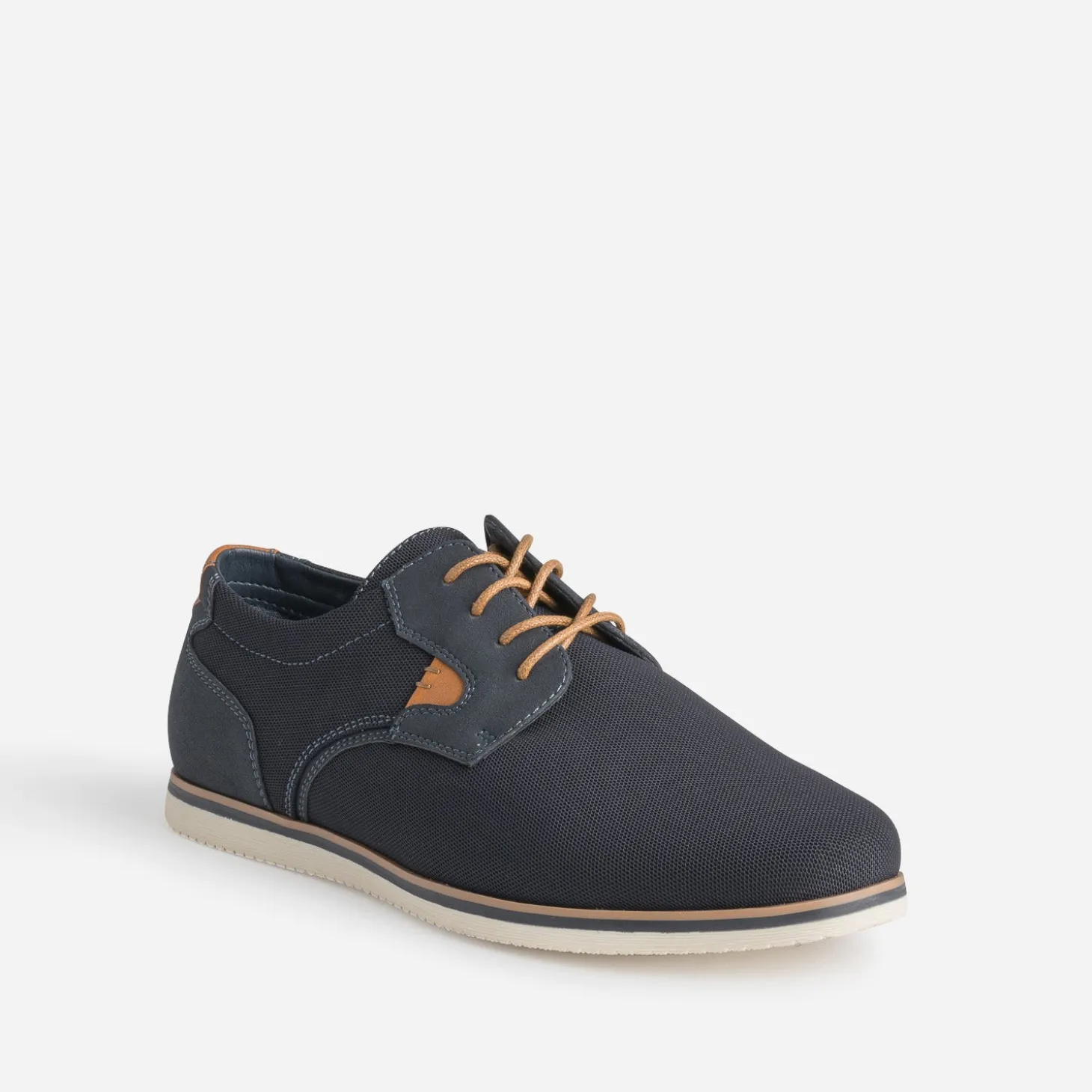 Derby confort marine en toile