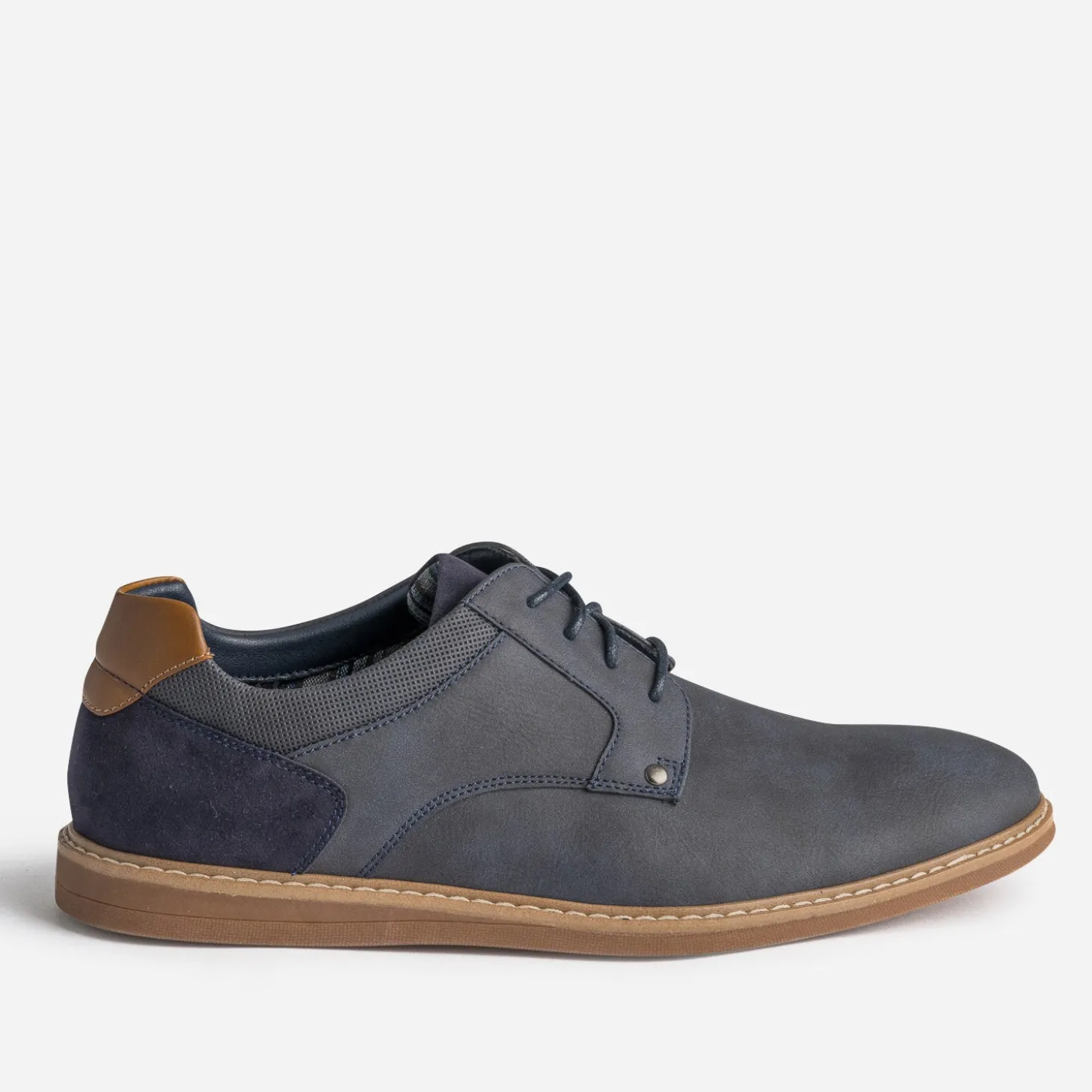 Derby confort marine et camel