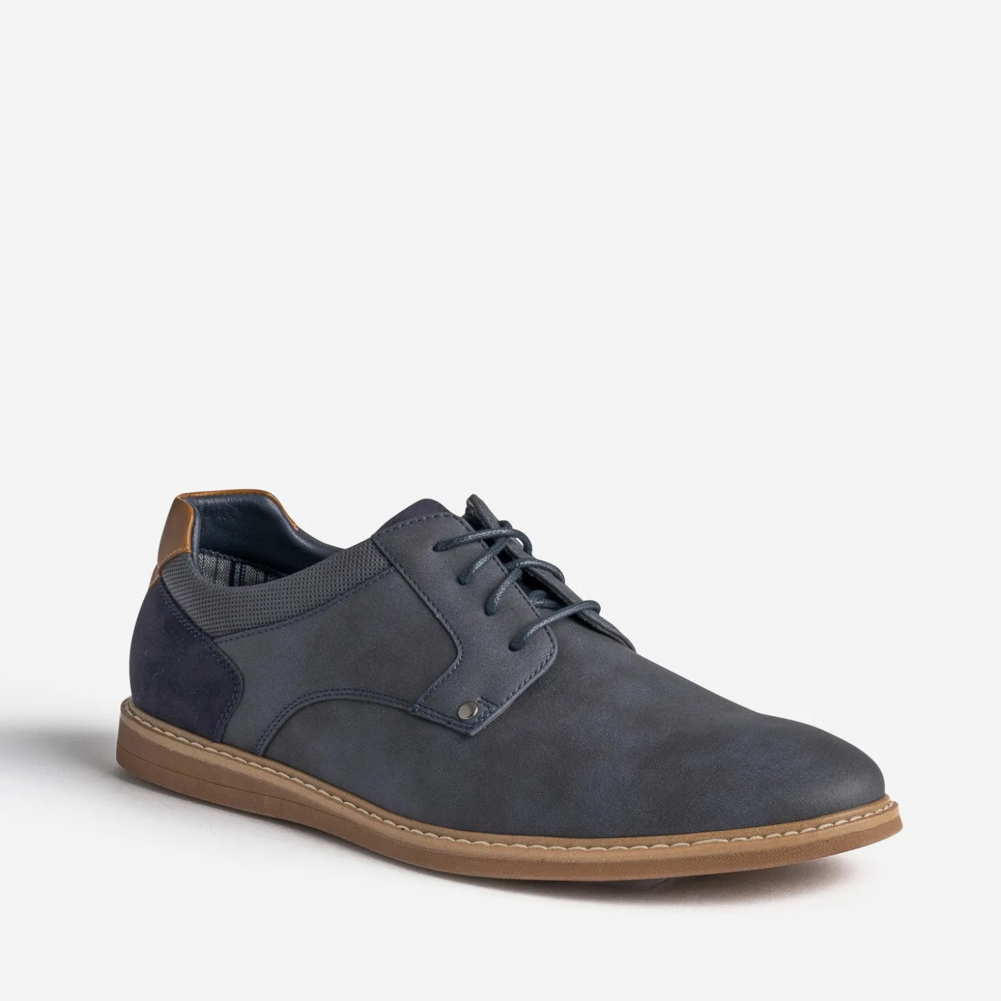 Derby confort marine et camel