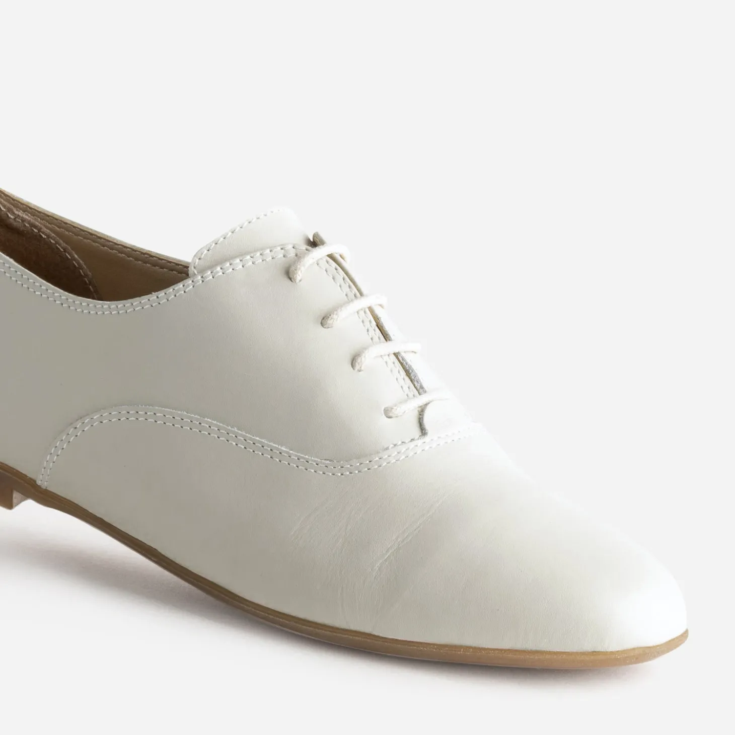 Derby écru cuir