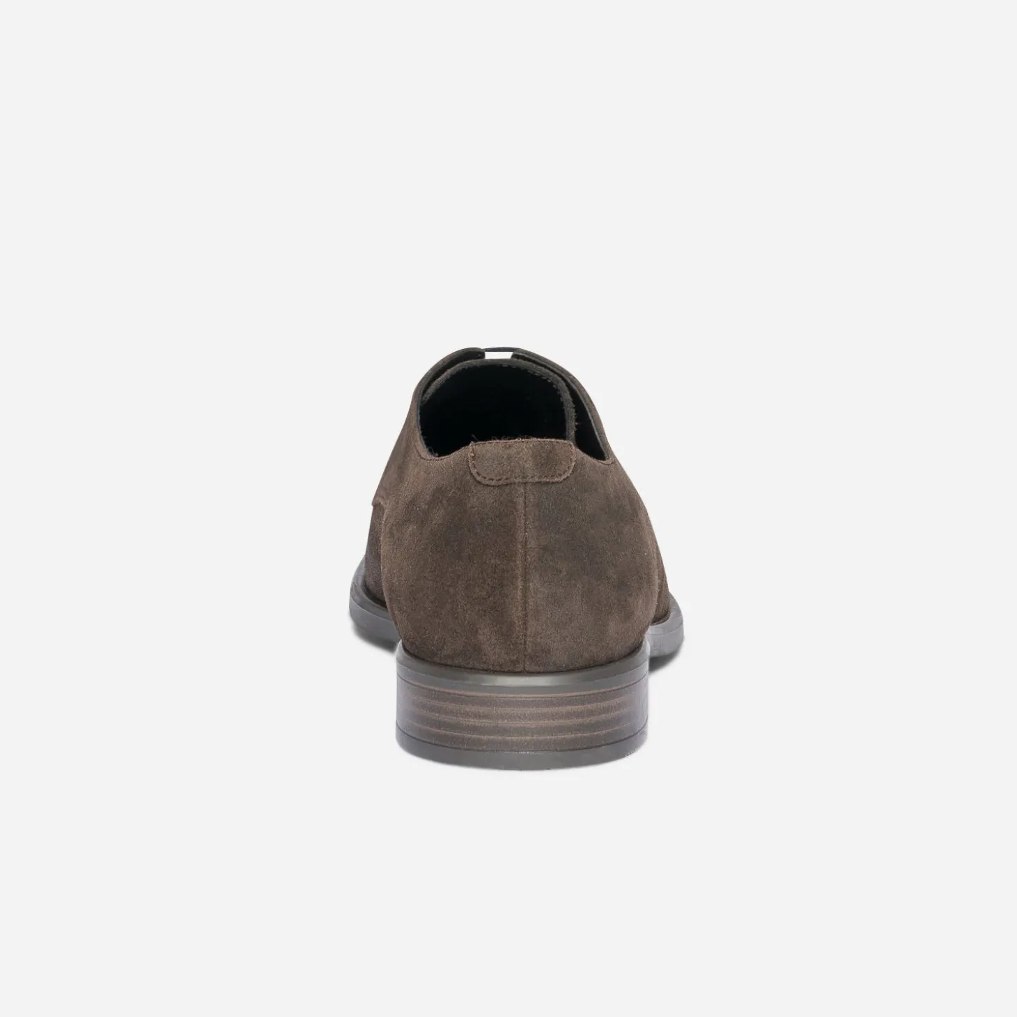 Derby ERAM FLEX marron en cuir velours