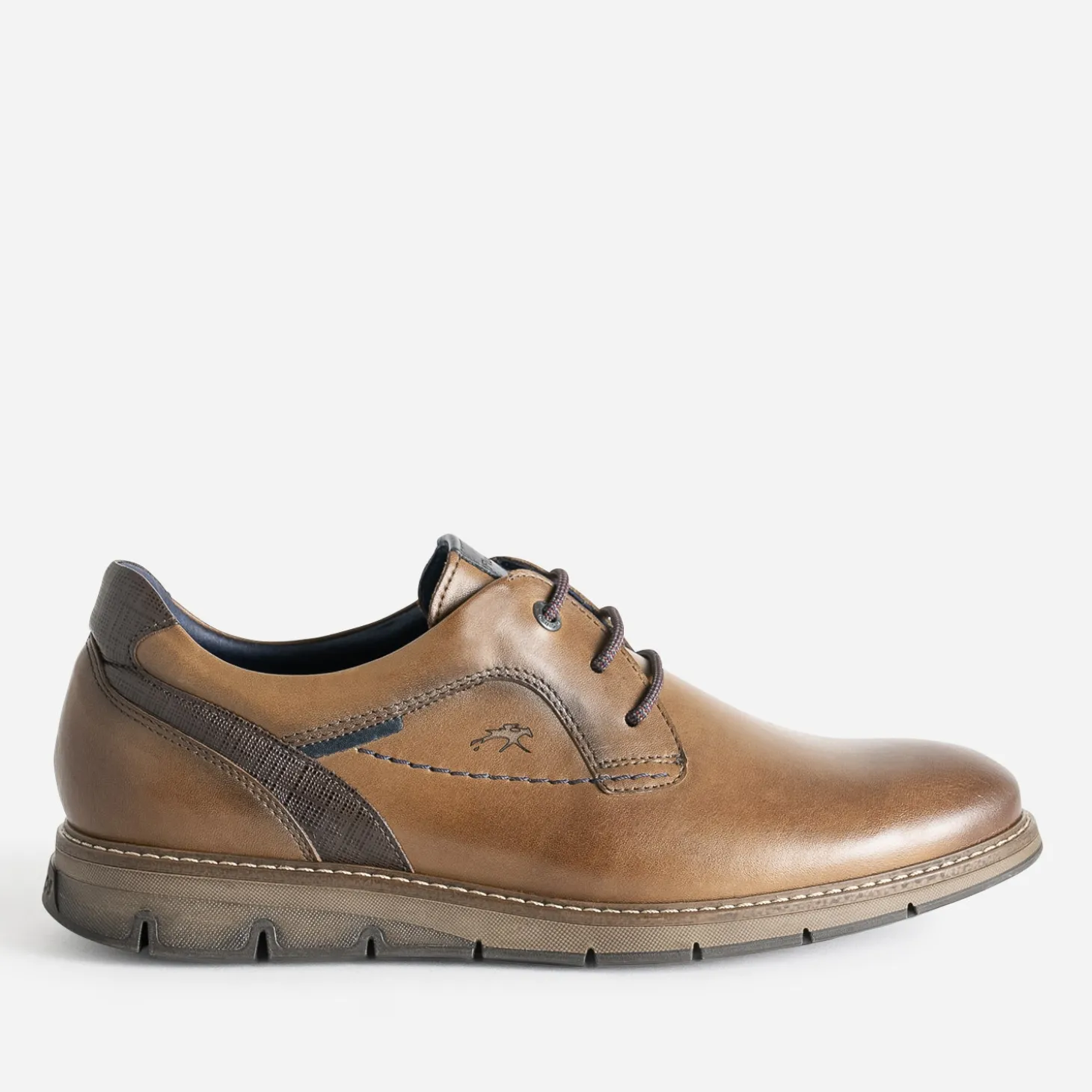 Derby FLUCHOS camel en cuir