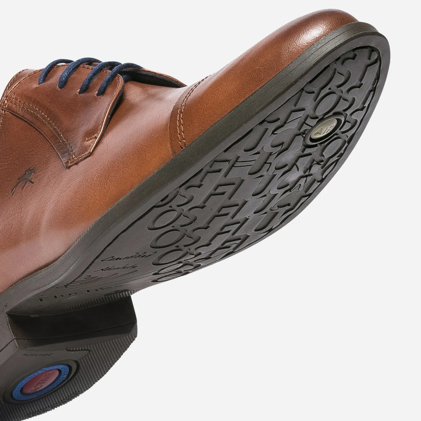 Derby FLUCHOS cognac en cuir