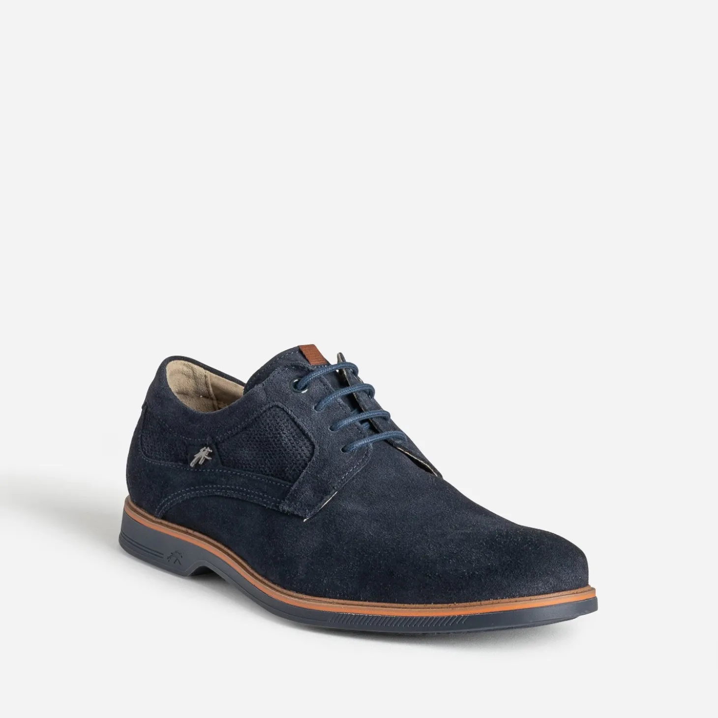 Derby FLUCHOS marine cuir velours