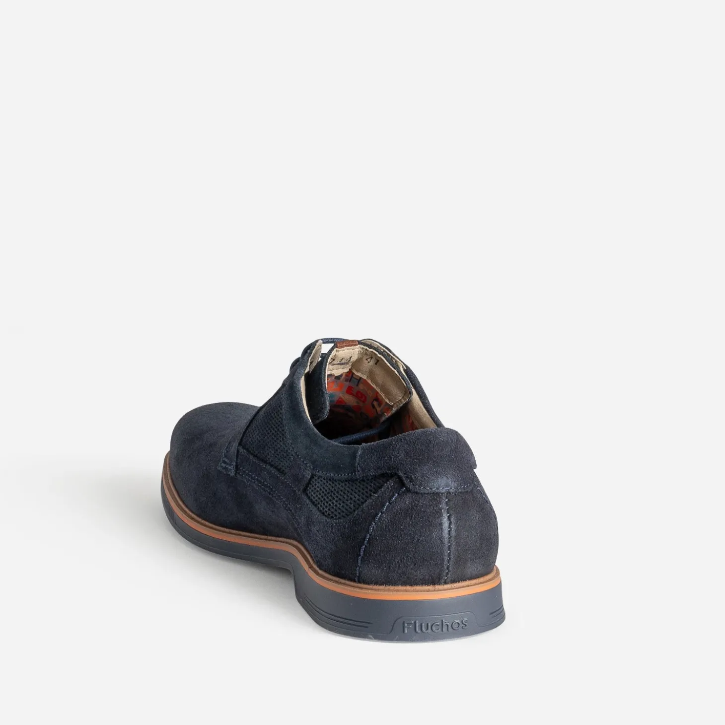 Derby FLUCHOS marine cuir velours