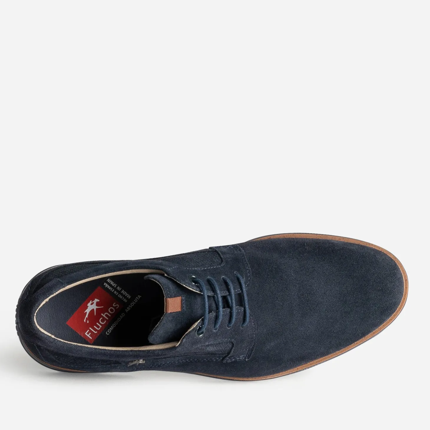 Derby FLUCHOS marine cuir velours