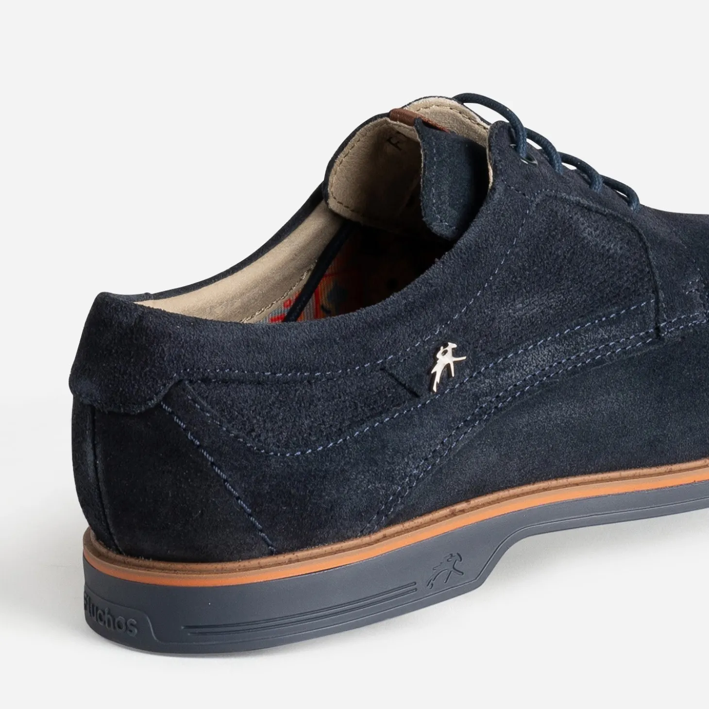 Derby FLUCHOS marine cuir velours
