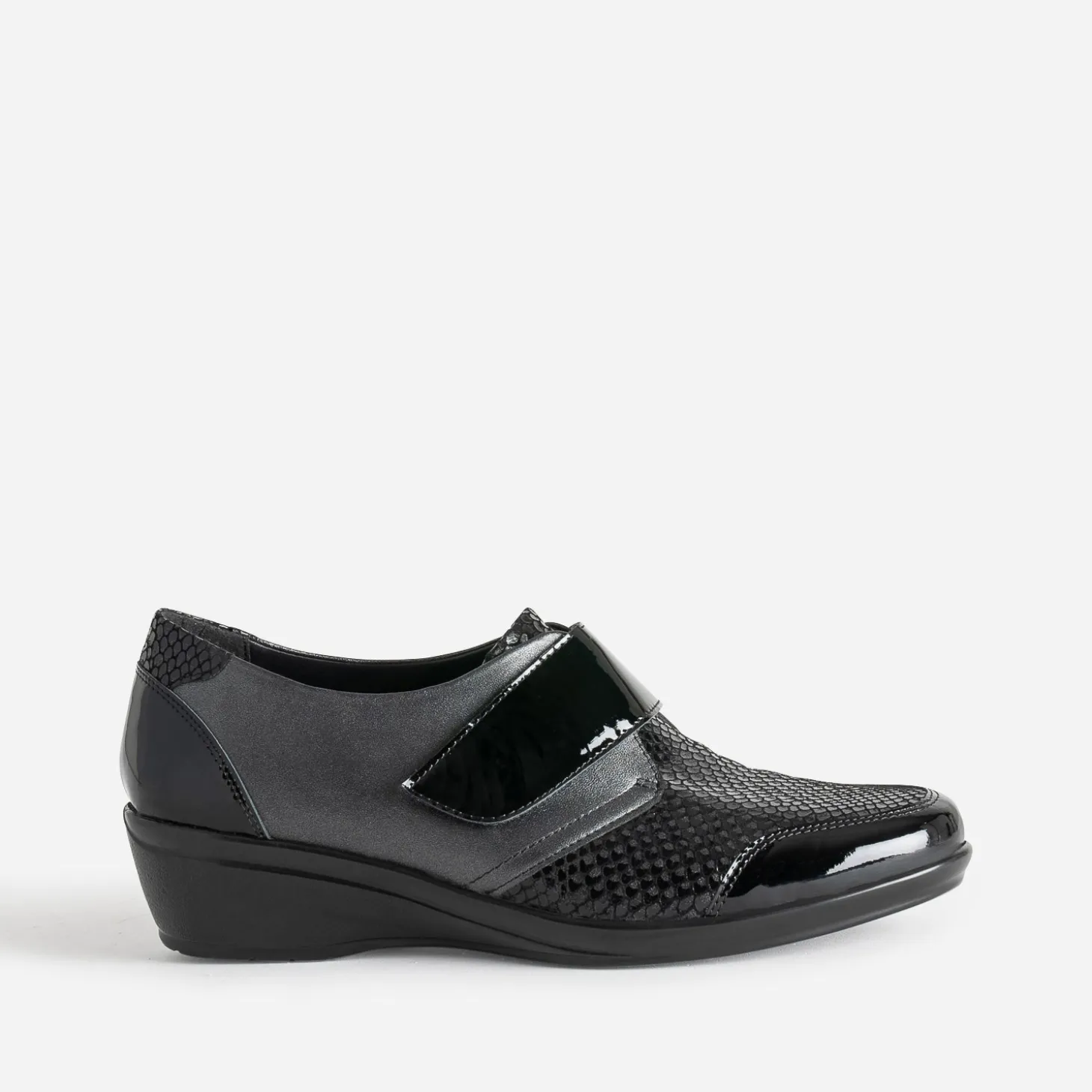 Derby FRANCE ARNO gun et noir en cuir