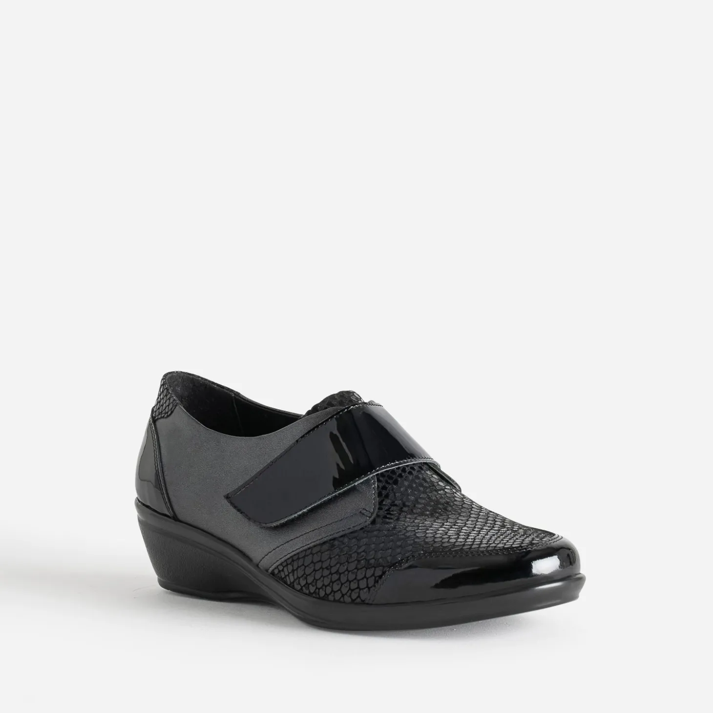Derby FRANCE ARNO gun et noir en cuir