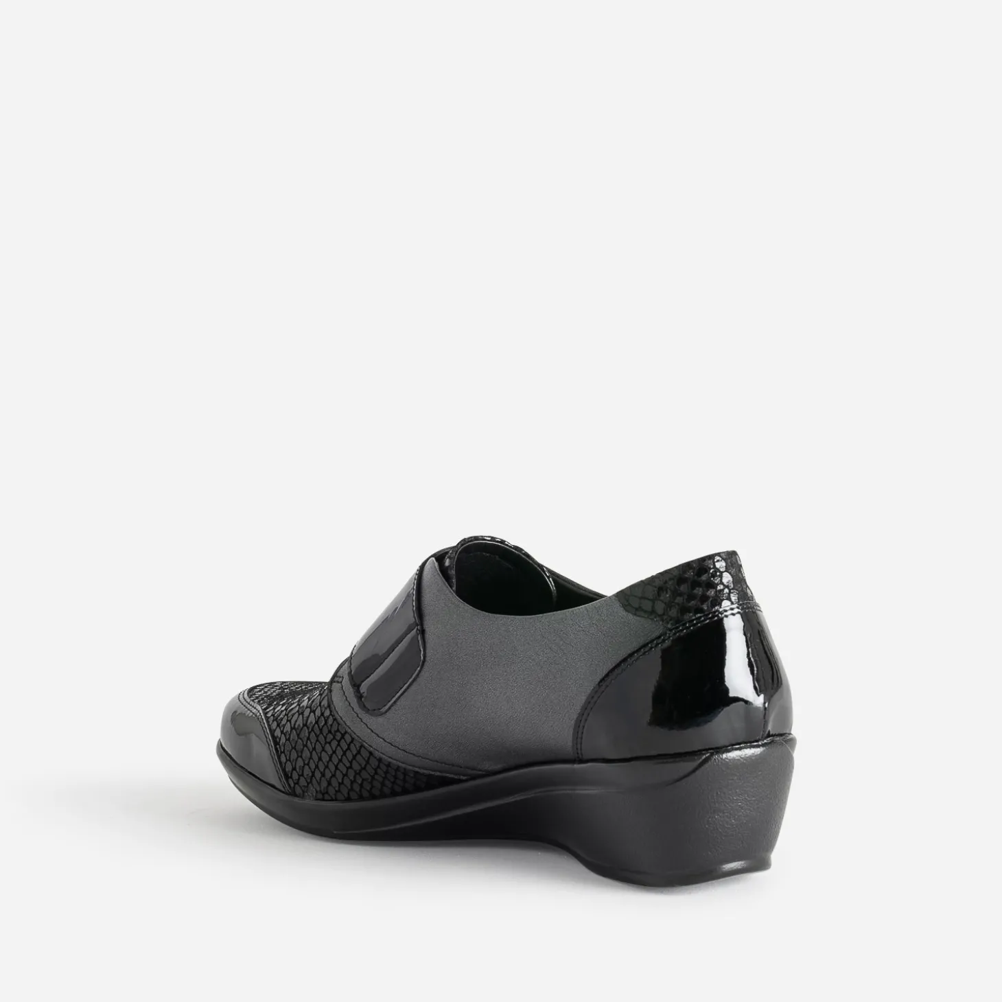 Derby FRANCE ARNO gun et noir en cuir
