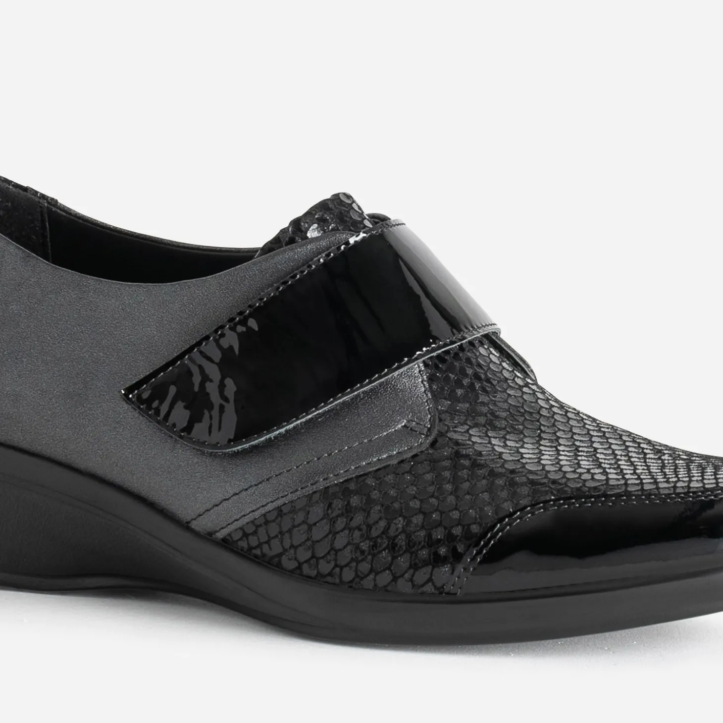 Derby FRANCE ARNO gun et noir en cuir