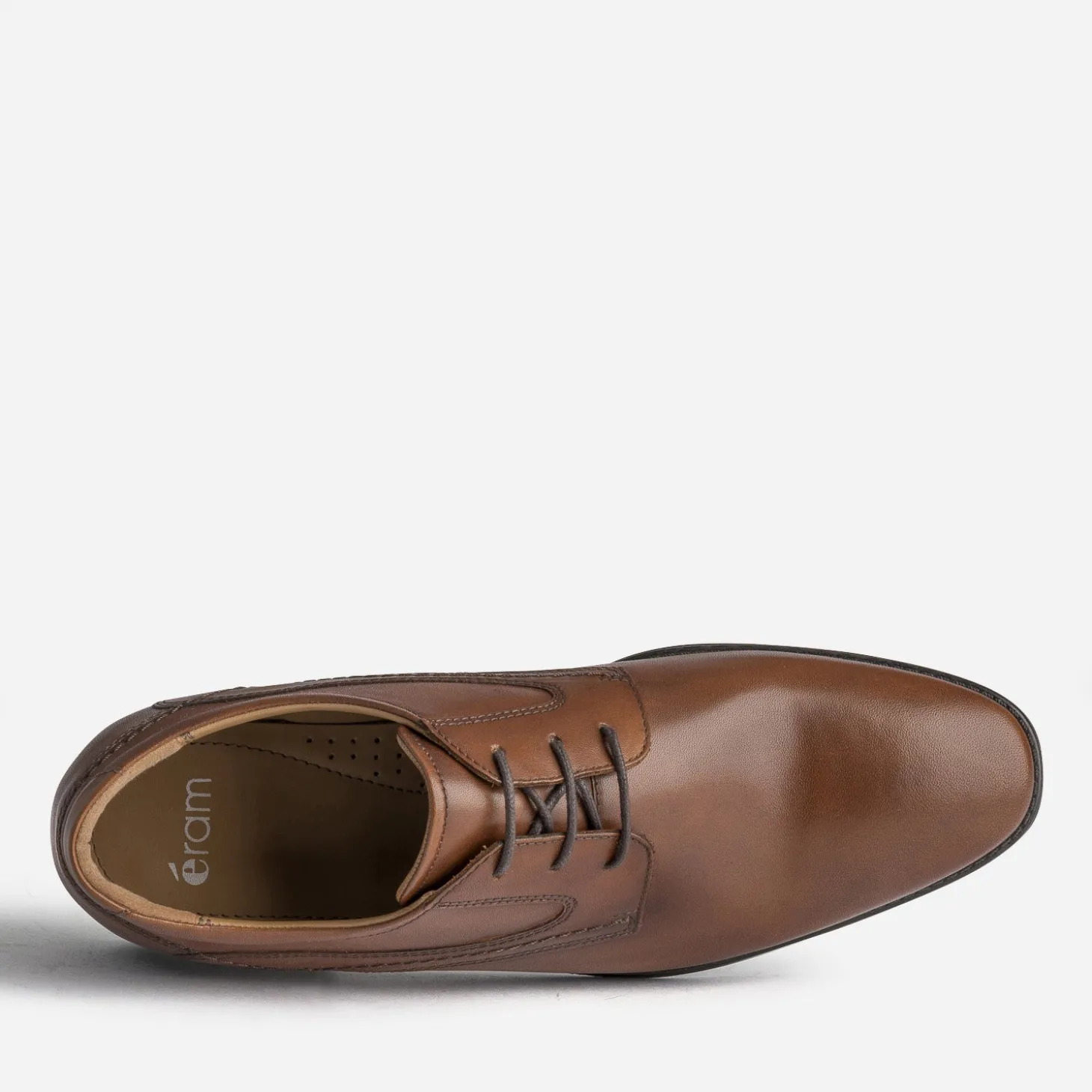 Derby marron en cuir