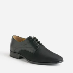 Derby noir bi matière