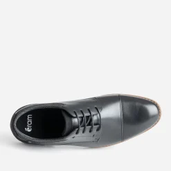 Derby noir bordé denim