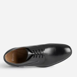 Derby noir en cuir