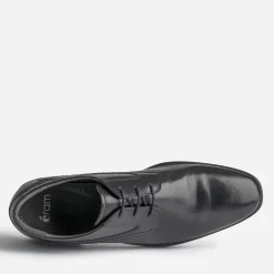 Derby noir en cuir