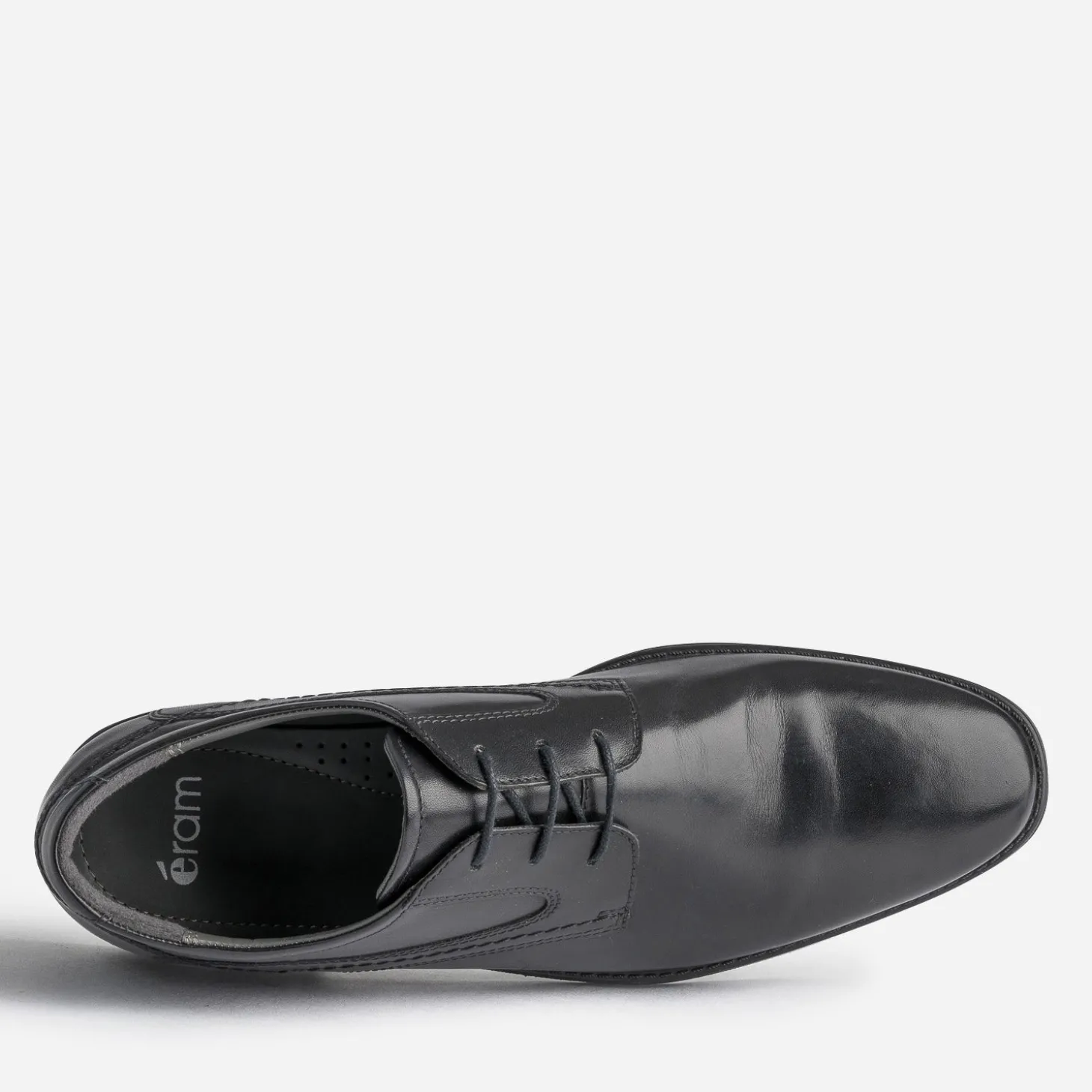 Derby noir en cuir