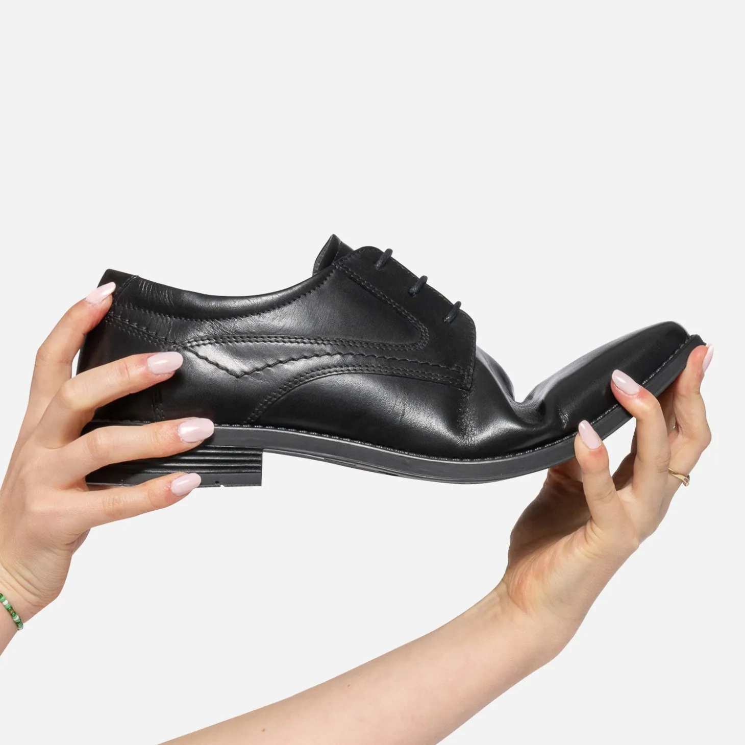 Derby noir en cuir