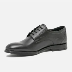 Derby noir en cuir éco-conçu