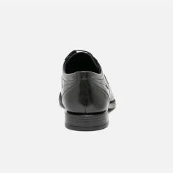 Derby noir en cuir éco-conçu