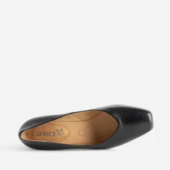 Escarpin CAPRICE noir en cuir à talon