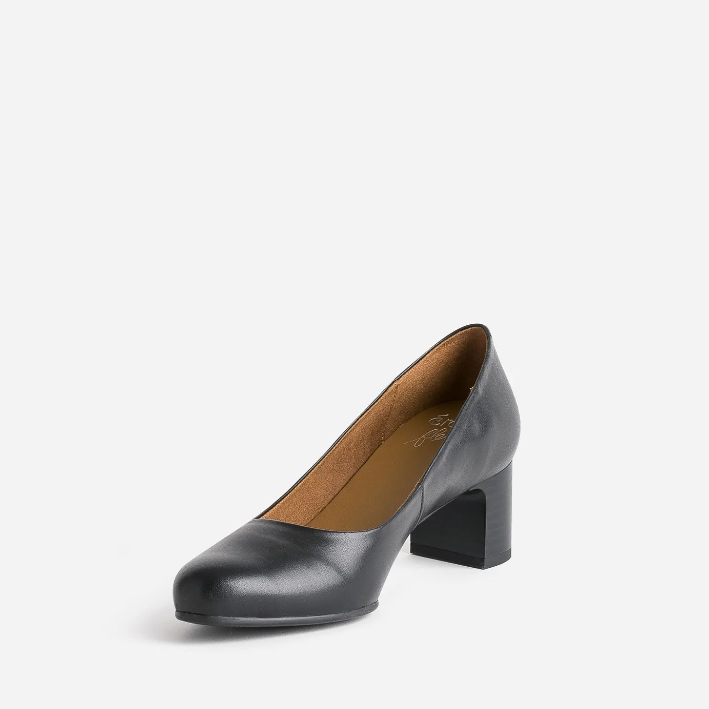 Escarpin ERAM FLEX noir en cuir