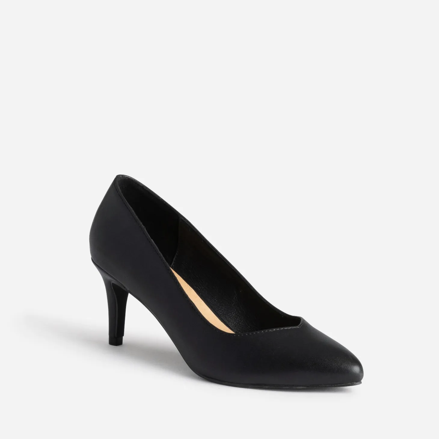 Escarpin noir à bout pointu