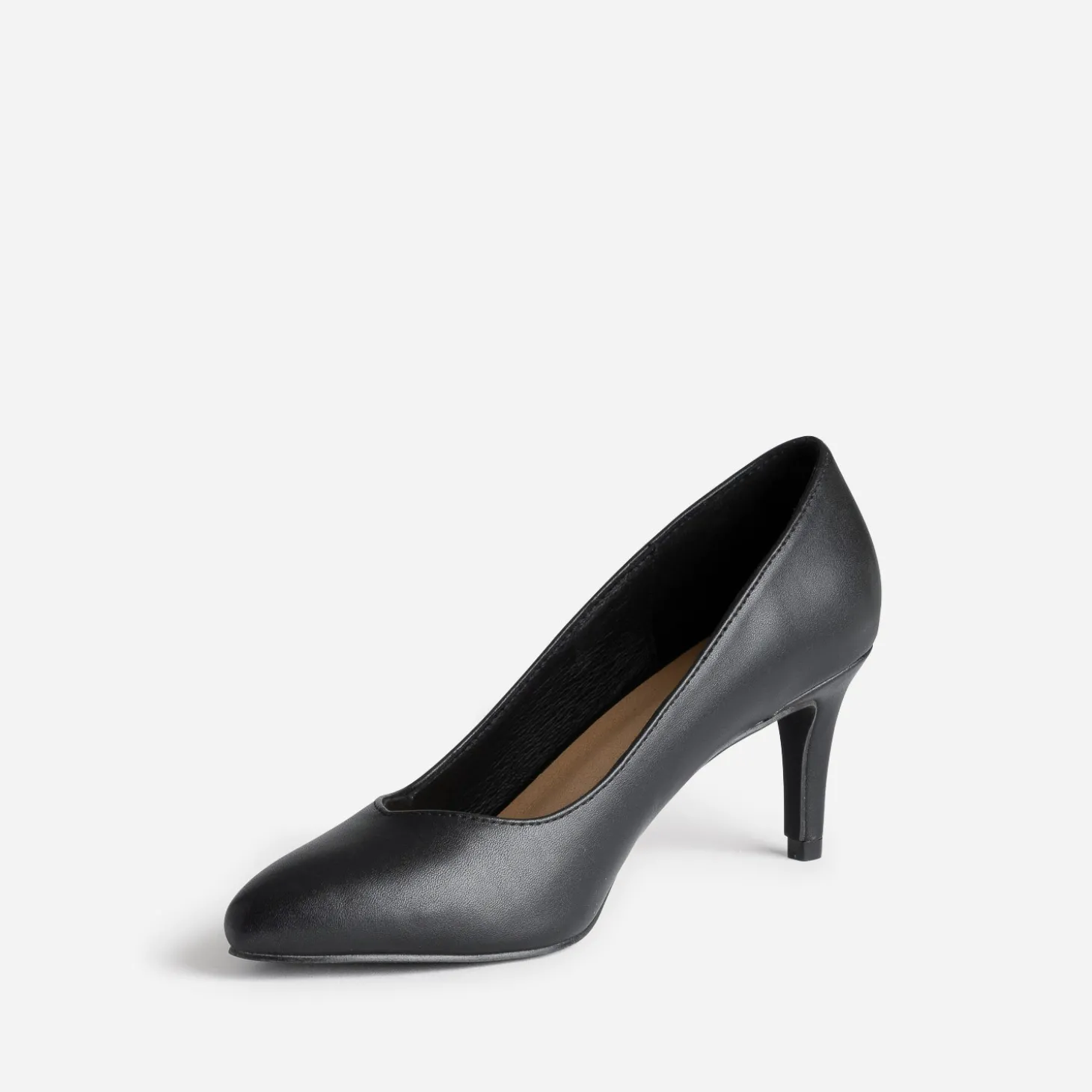 Escarpin noir à bout pointu