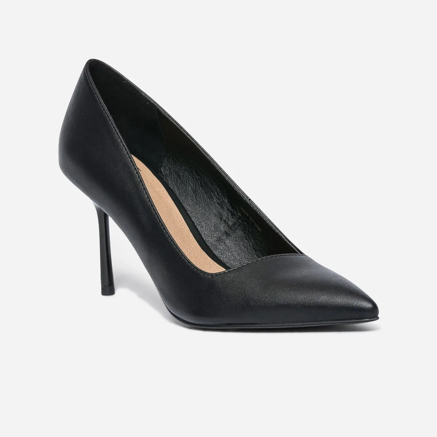 Escarpin TEXTO noir avec découpe biais