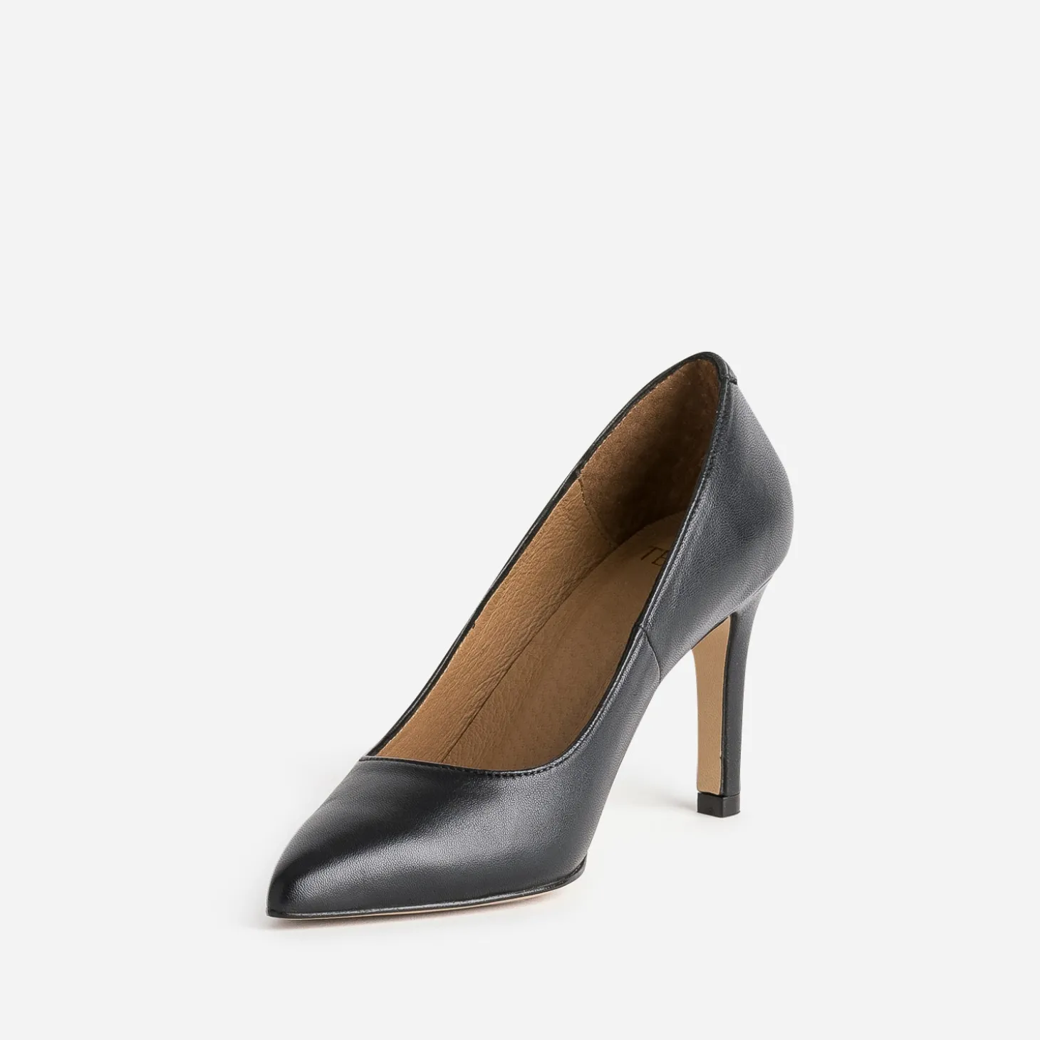 Escarpin TEXTO noir en cuir