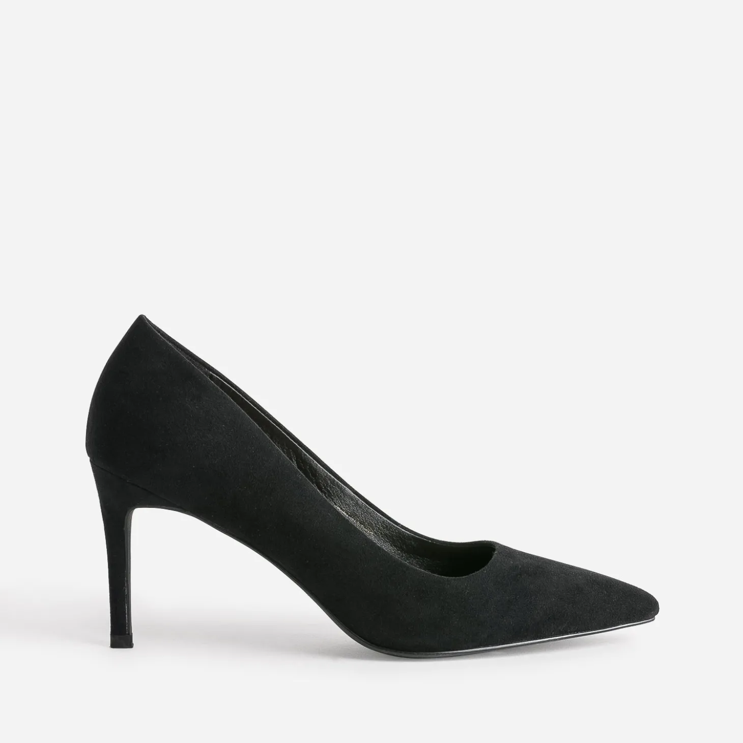 Escarpin TEXTO noir suédé éco-conçu à talon fin