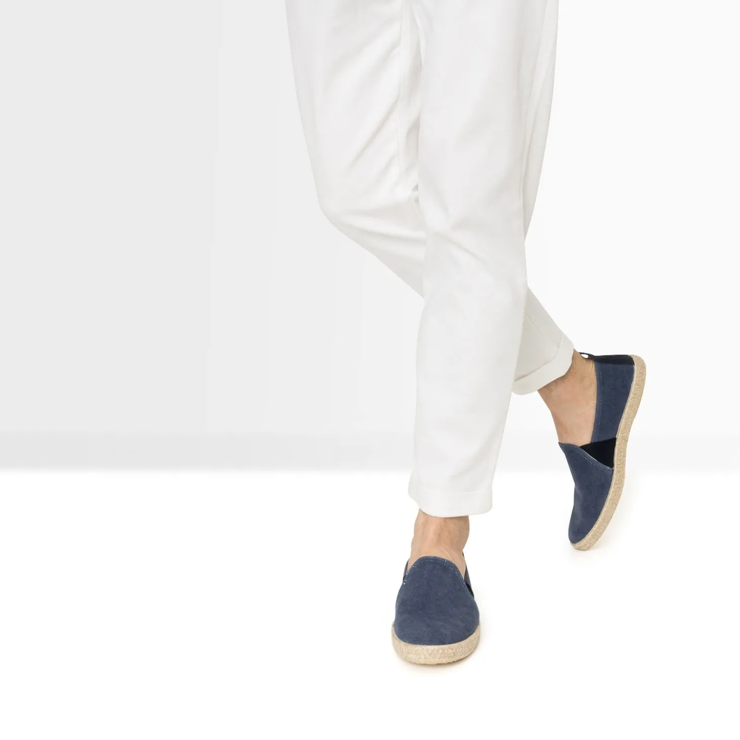 Espadrille bleu marine toile éco-conçue