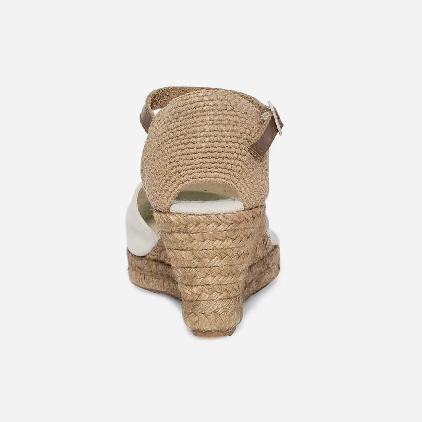 Espadrille compensée écrue