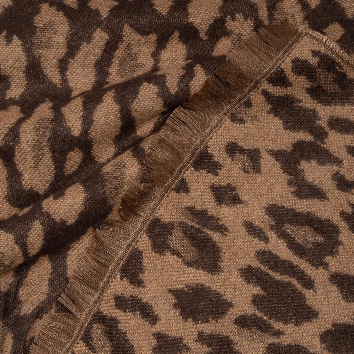 Etole beige jacquard motif léopard
