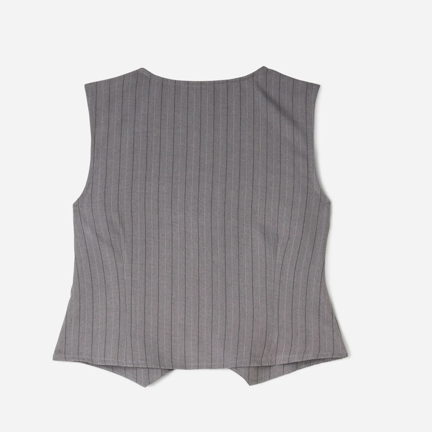 Gilet de costume TEXTO gris rayures tennis
