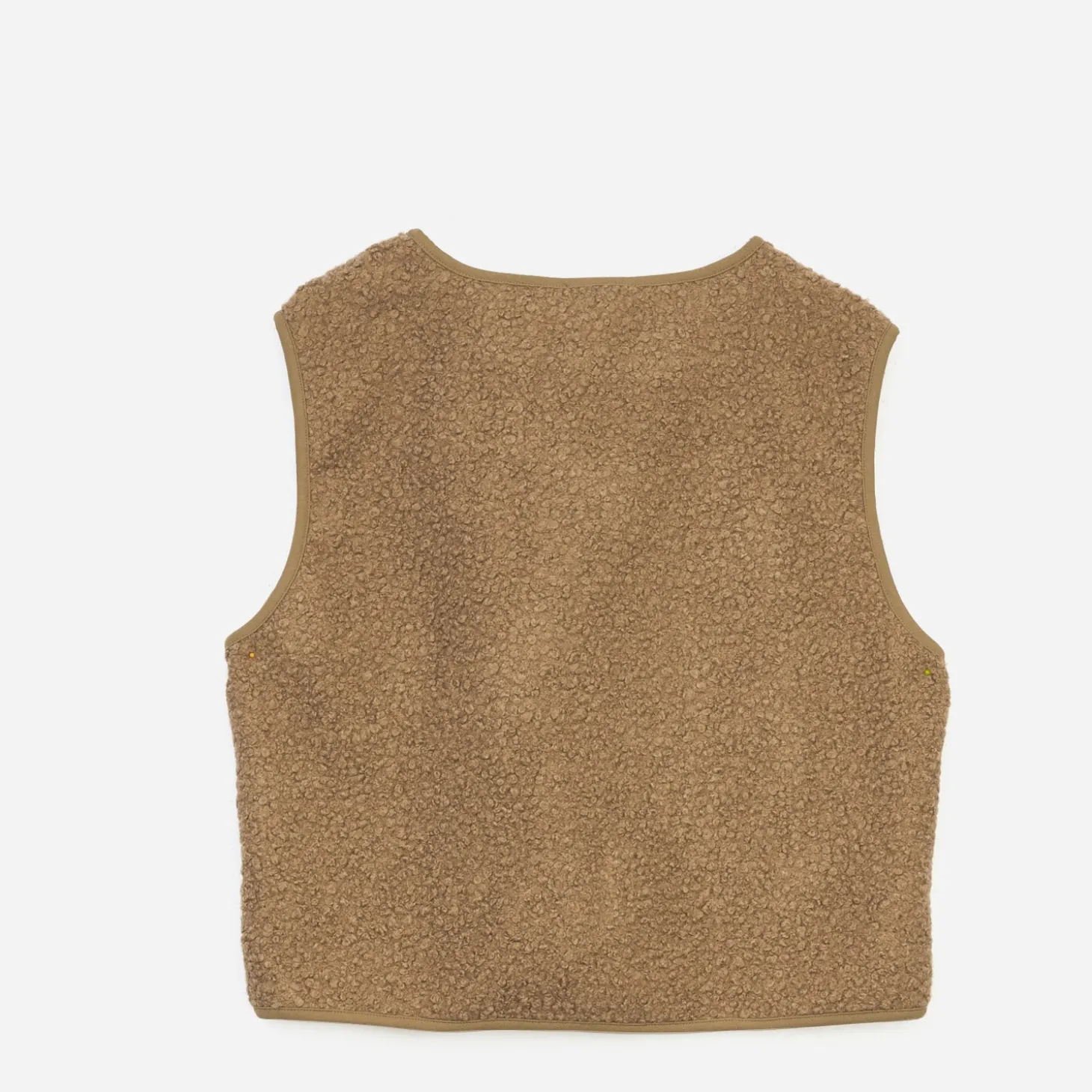 Gilet TEXTO camel sans manches