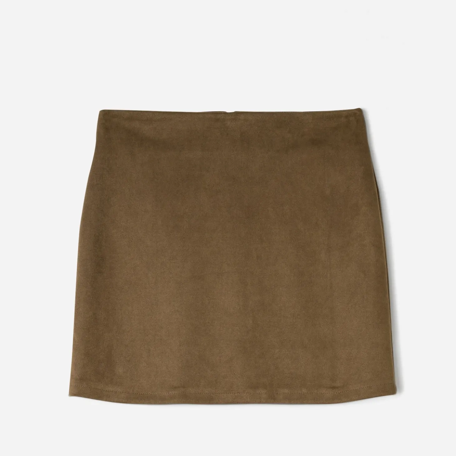 Jupe courte TEXTO marron effet suédé