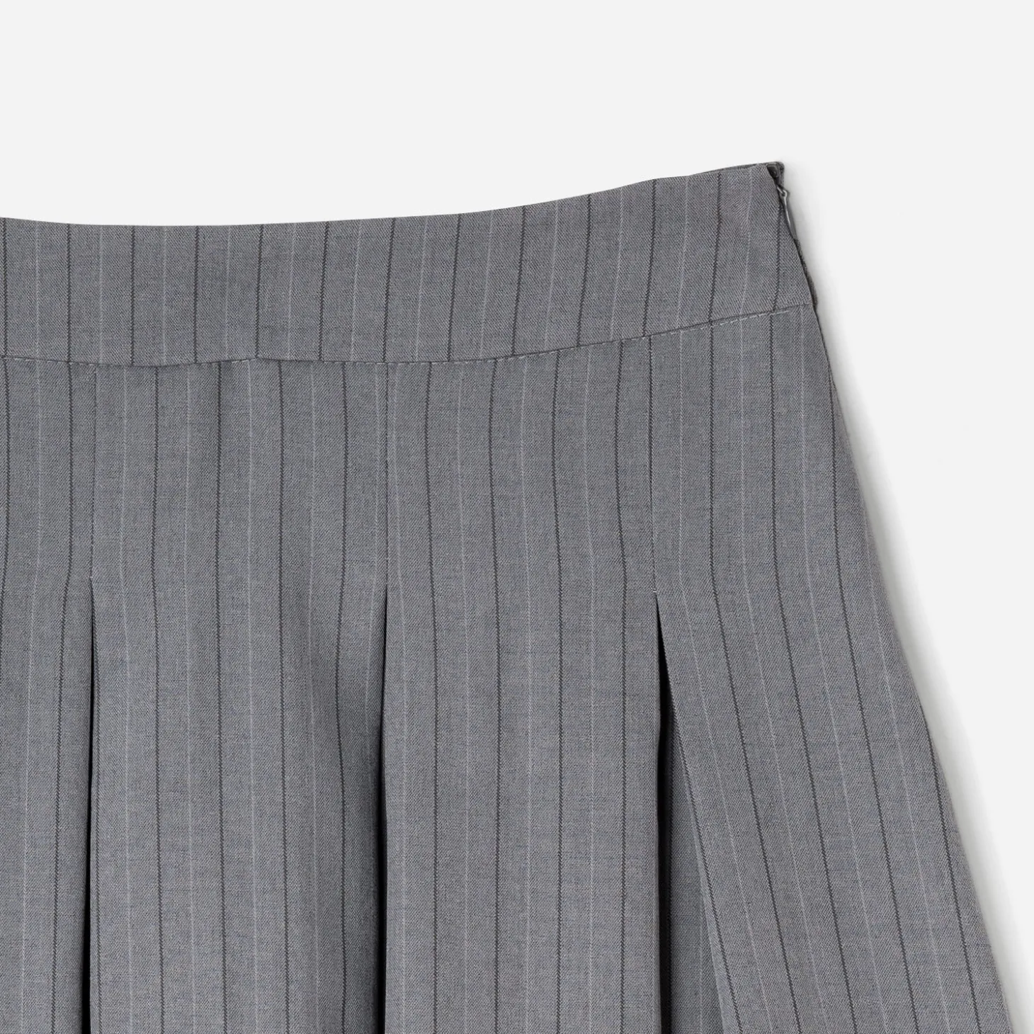 Jupe de tailleur TEXTO grise rayures tennis