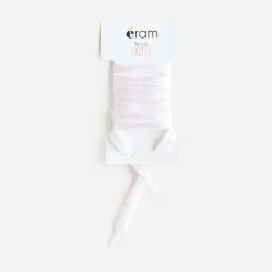 Lacets blancs enduit iridescent