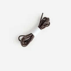 Lacets marron ronds cirés
