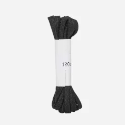 Lacets plats noirs