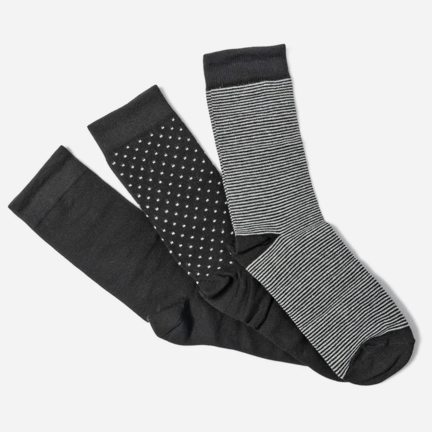 Lot de 3 paires de chaussettes noires