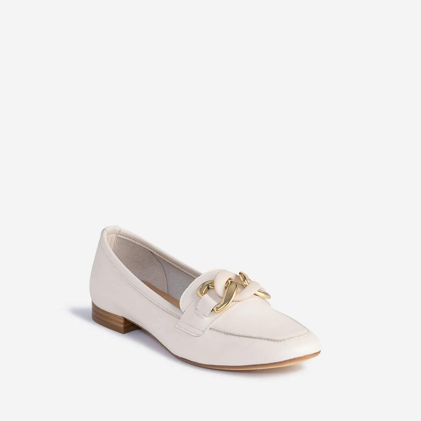 Mocassin beige éco-conçu en cuir