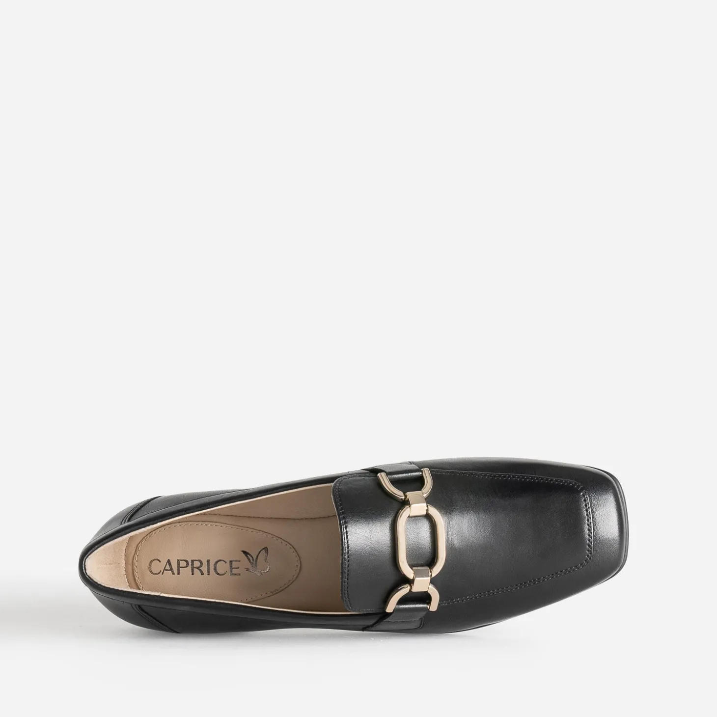 Mocassin CAPRICE noir en cuir