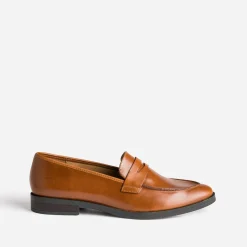 Mocassin ERAM FLEX camel en cuir