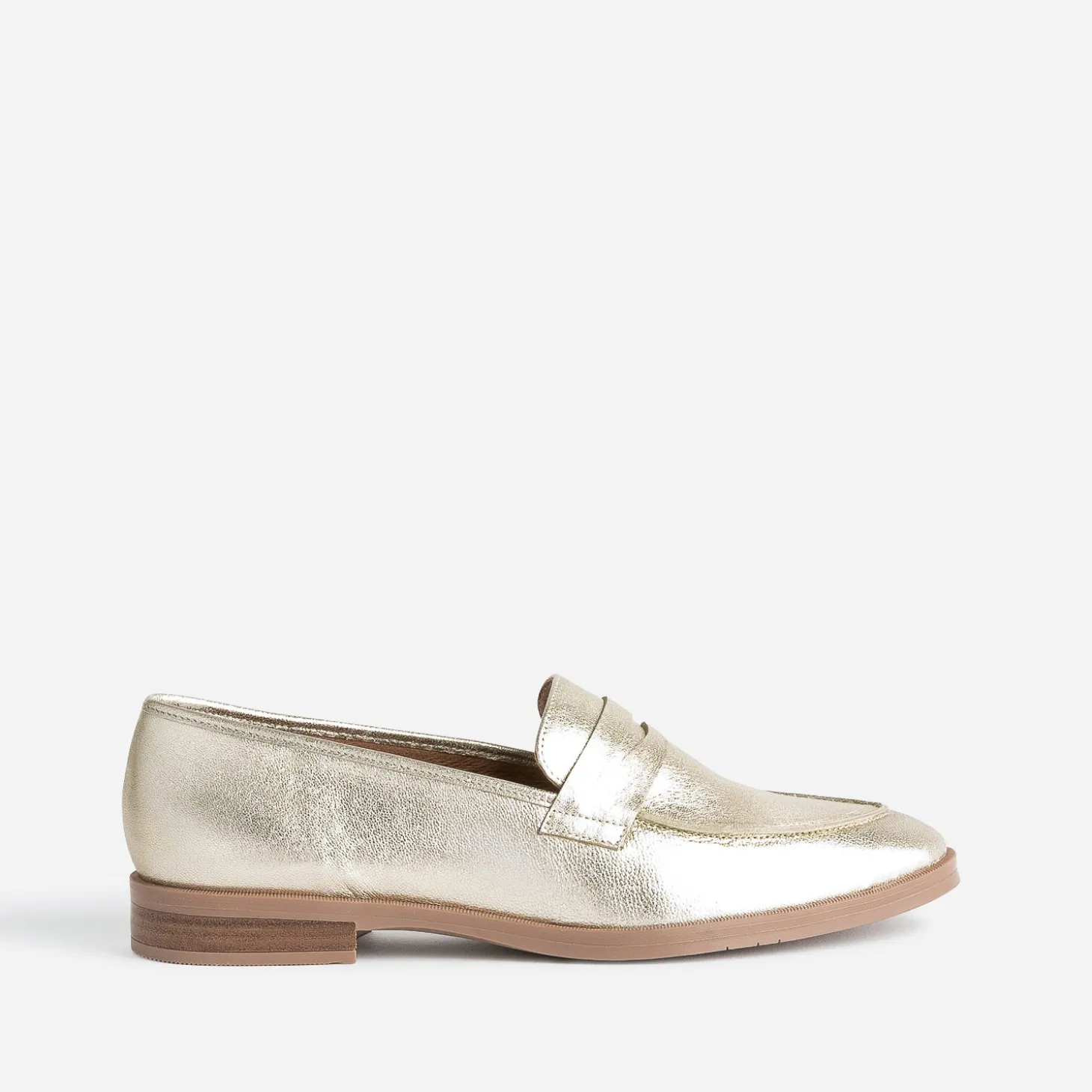 Mocassin ERAM FLEX doré en cuir