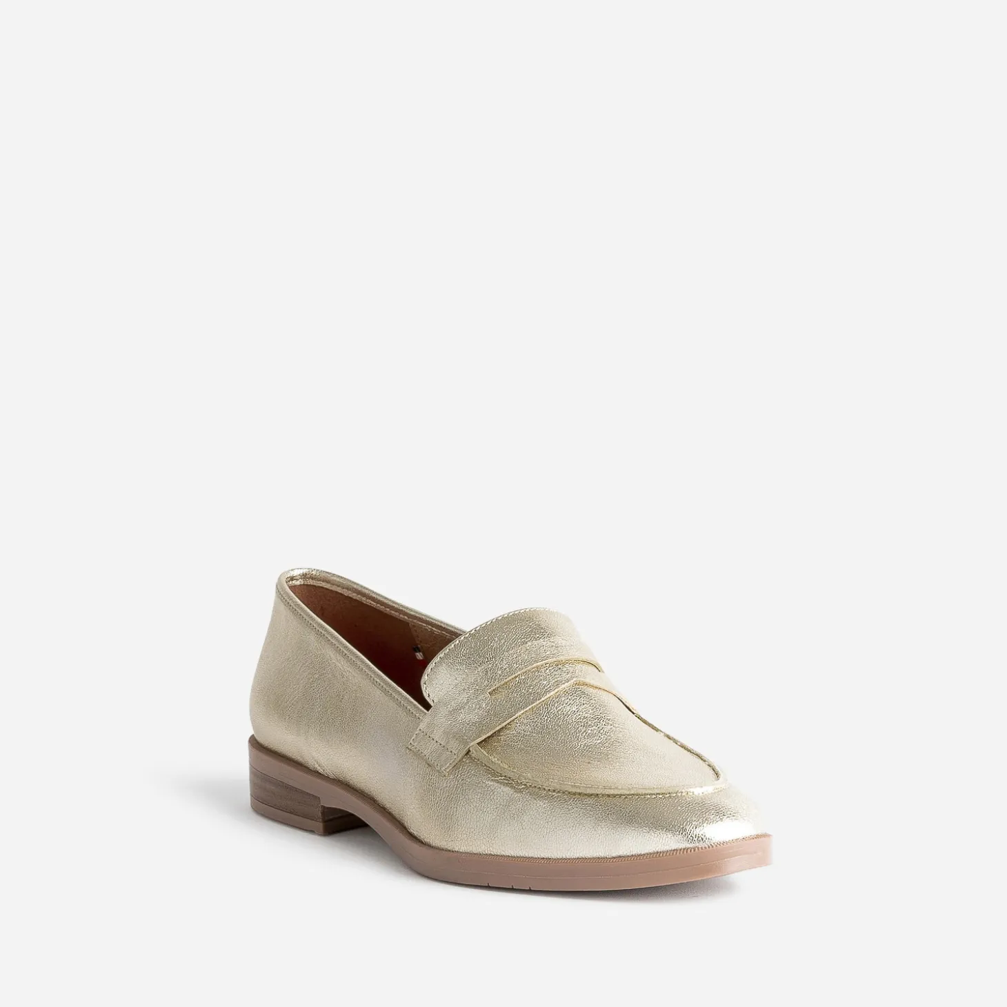 Mocassin ERAM FLEX doré en cuir