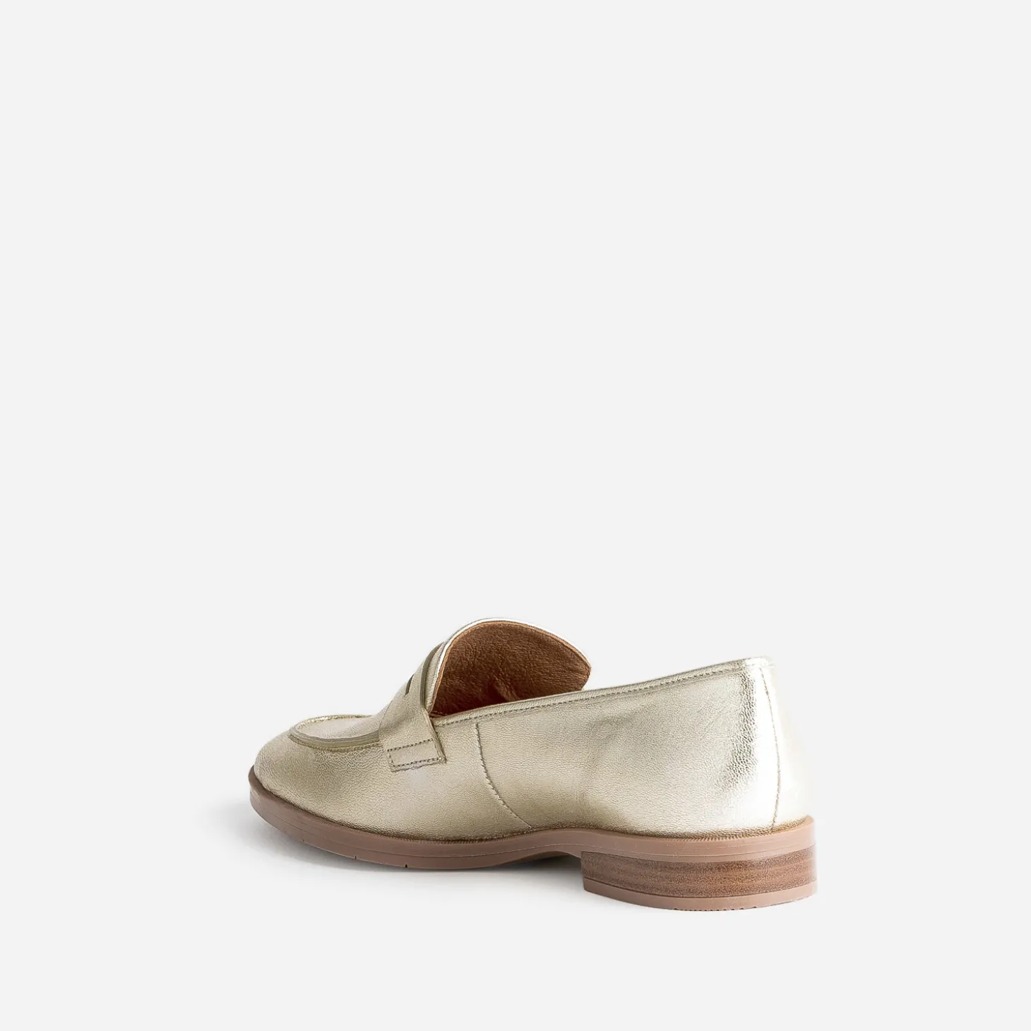 Mocassin ERAM FLEX doré en cuir