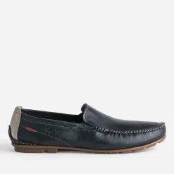 Mocassin FLUCHOS marine en cuir